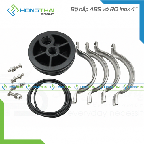 Bộ nắp ABS vỏ RO inox 4