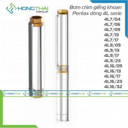 Bơm chìm giếng khoan Pentax series 4L 
