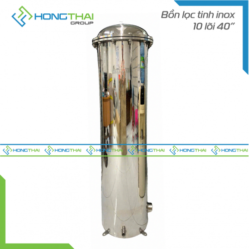 Bồn lọc tinh inox 10 lõi 40