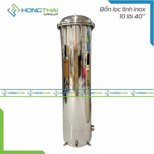 Bồn lọc tinh inox 10 lõi 40