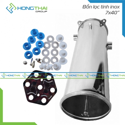  Bồn Lọc Tinh Inox - 7 Lõi - 40