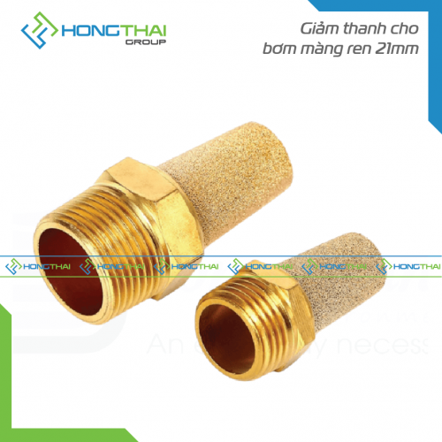 Giảm thanh cho bơm màng ren 21mm