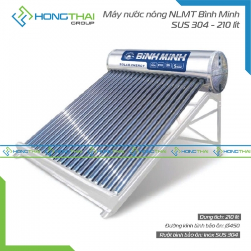  Máy nước nóng năng lượng mặt trời 210 lít - Bình Minh