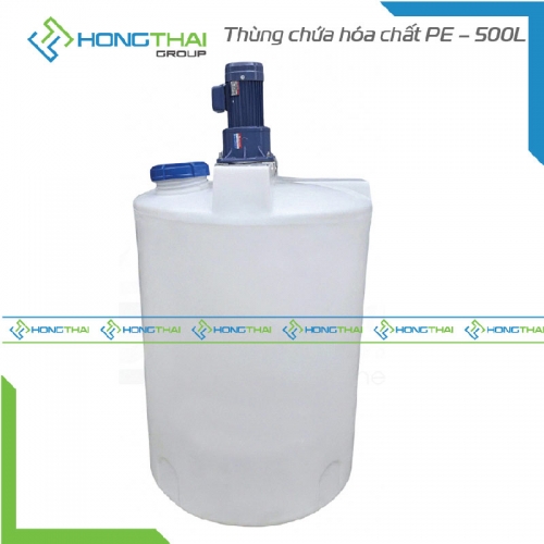 Thùng chứa hóa chất PE – 500L