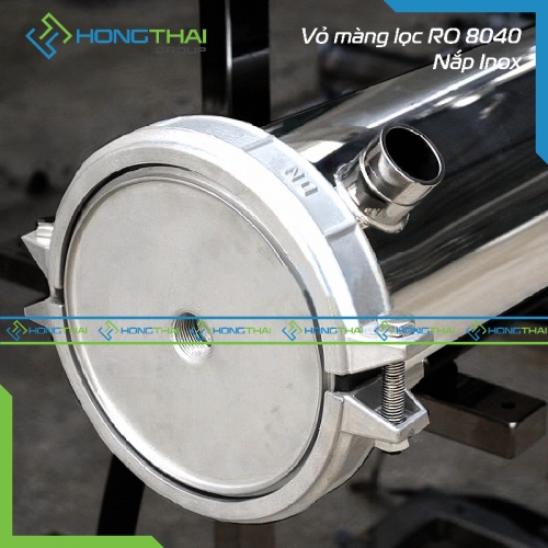 Vỏ màng lọc RO 8040 - Nắp inox