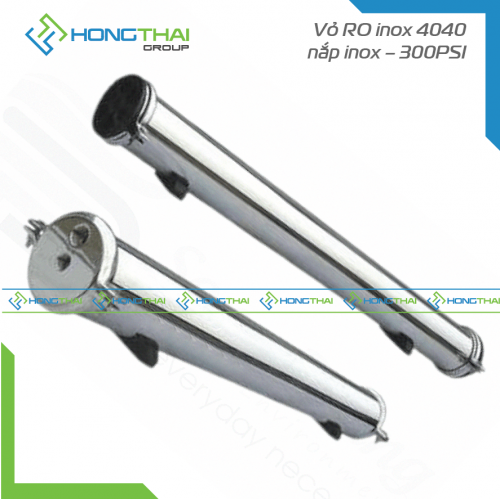 Vỏ màng RO inox 4040 nắp inox – 300PSI