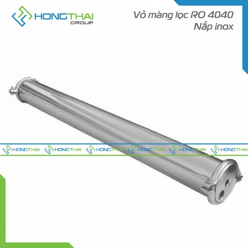 Vỏ màng RO inox 4040 nắp inox – 300PSI